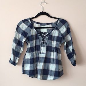 Abercrombie flannel blouse